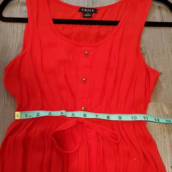 🧡 UK2LA | Women's Summer MiniDress | Red - Picture 9 of 9